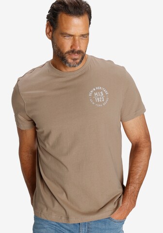 H.I.S Shirt in Brown: front
