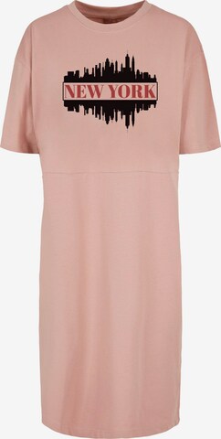 Merchcode Jurk 'New York' in Roze: voorkant