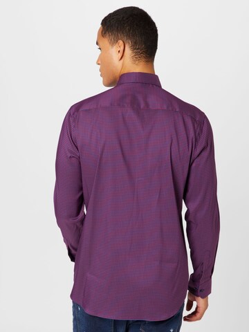 purpurinė ETERNA Priglundantis modelis Marškiniai