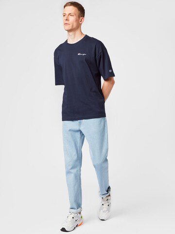 Champion Reverse Weave Herren - Shirts & Polos 'Crewneck T-Shirt' in Blau: predná strana