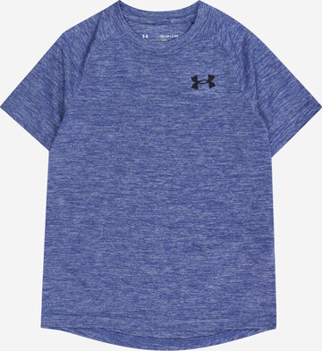 UNDER ARMOUR Funktionsshirt 'Tech 2.0 SS' in Lila: predná strana