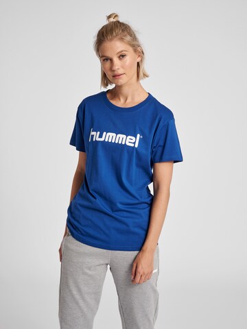 Hummel Shirt in Blauw: voorkant