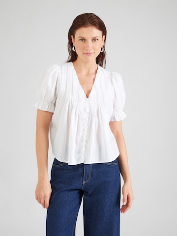 Abercrombie & Fitch Blúzka - Biela: predná strana