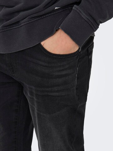 Only & Sons Slim fit Jeans 'ONSLOOM' in Black