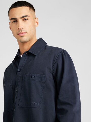 BOSS Regular fit Button Up Shirt 'Locky' in Blue