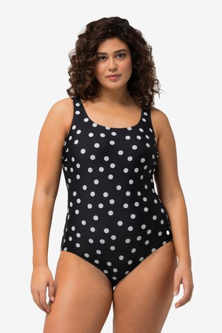 Ulla Popken Swimsuit in Black: front