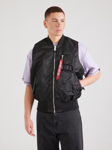 Gilet 'MA-1' ALPHA INDUSTRIES en noir : devant