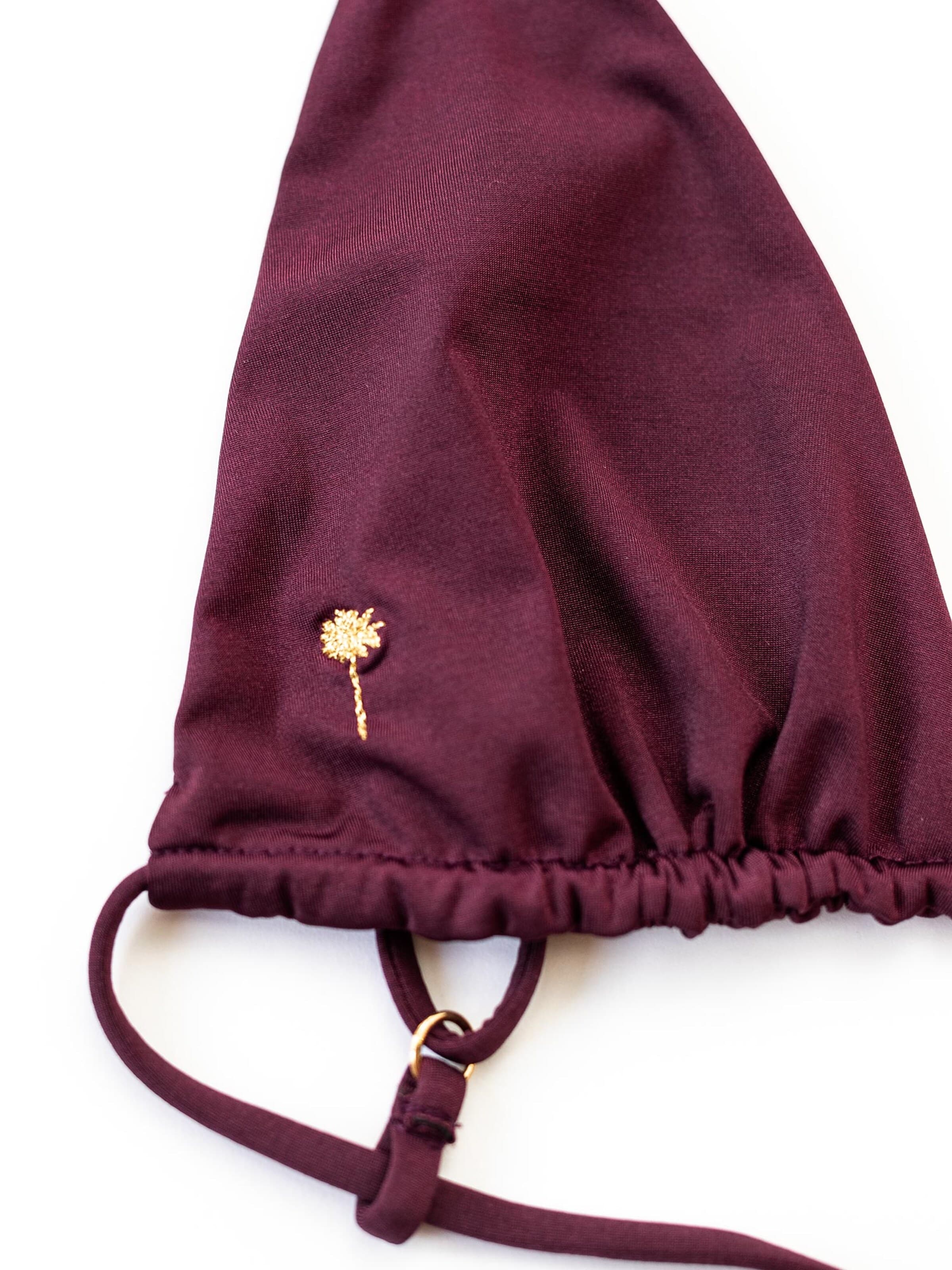 Matia Beachwear Triangle Bikini 'Ella II Grape' in Purple