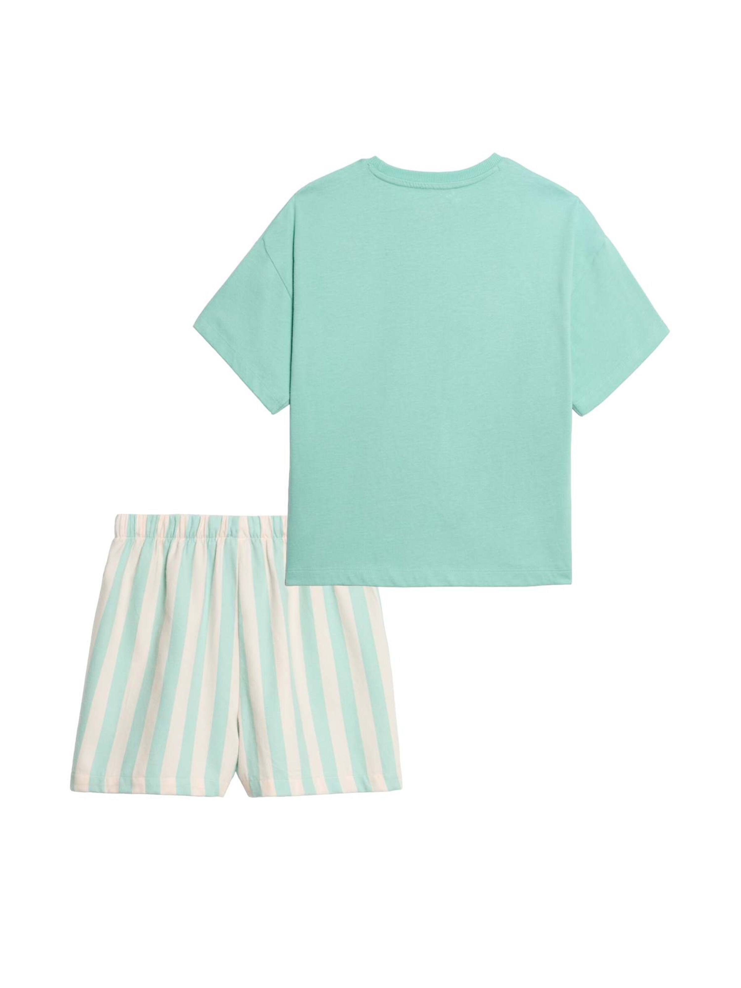Marks & Spencer Schlafanzug aus reiner Baumwolle mit Squishmallows™-Motiv (5–16 J.) in Blau: Vorderseite