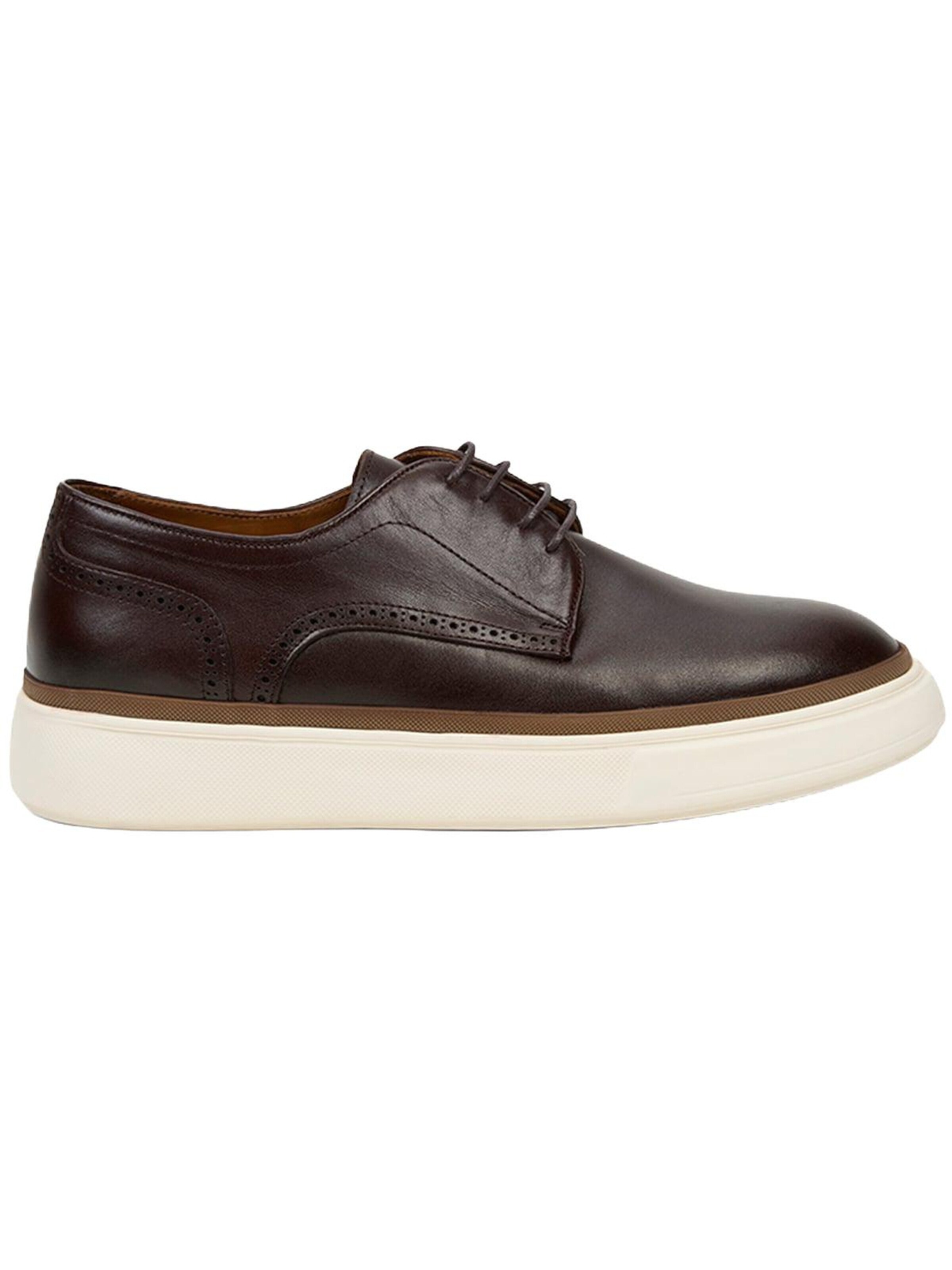 Chaussure à lacets 'Spitze' Desa en marron : devant