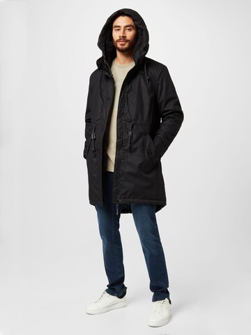 Parka mi-saison 'ELBA' Ragwear Plus en noir