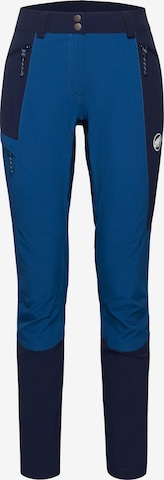 MAMMUT Outdoor Pants in Blue: front