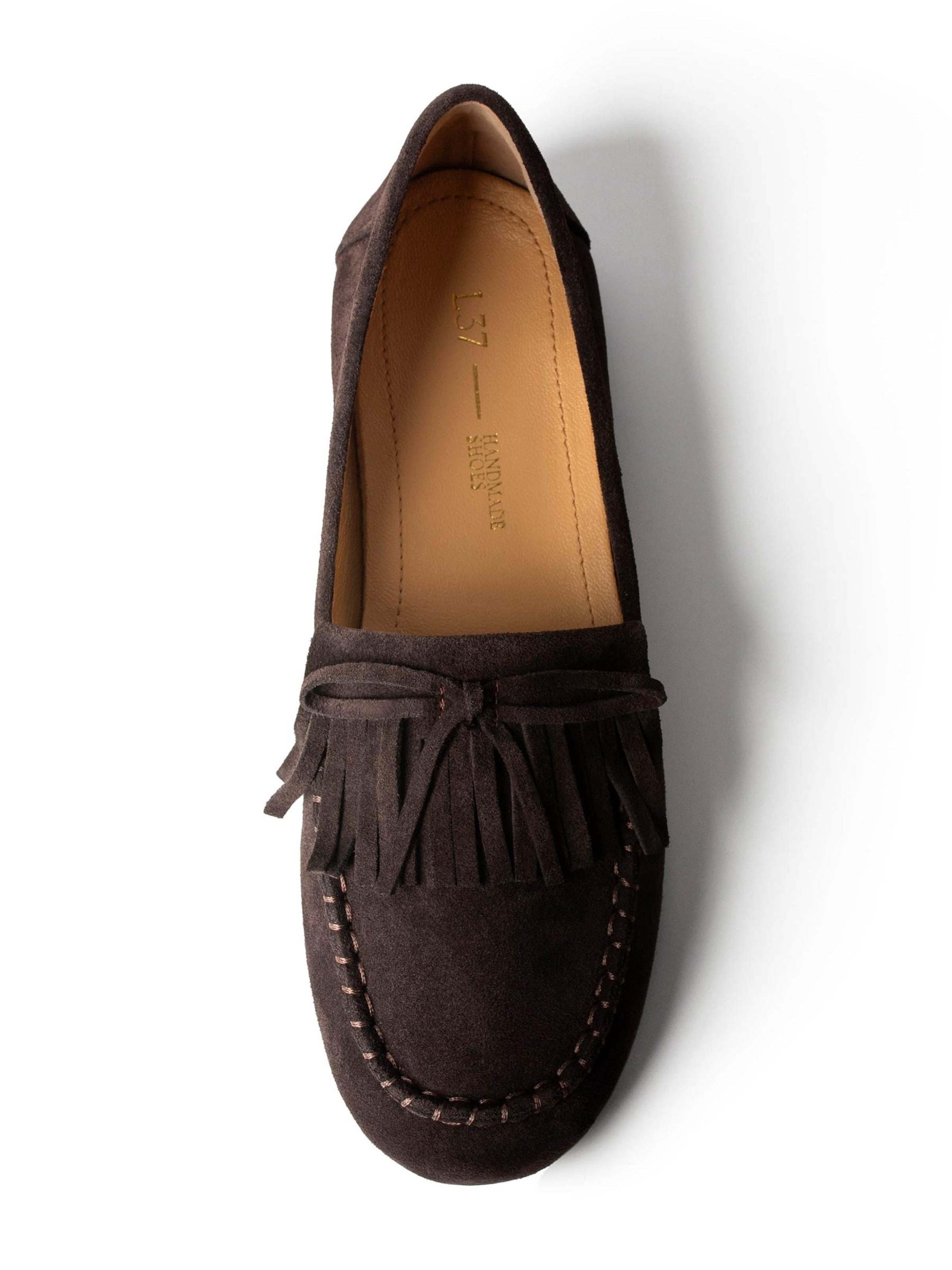 Mocassin 'THE WAY LIGHT FALLS' L37 HANDMADE SHOES en marron