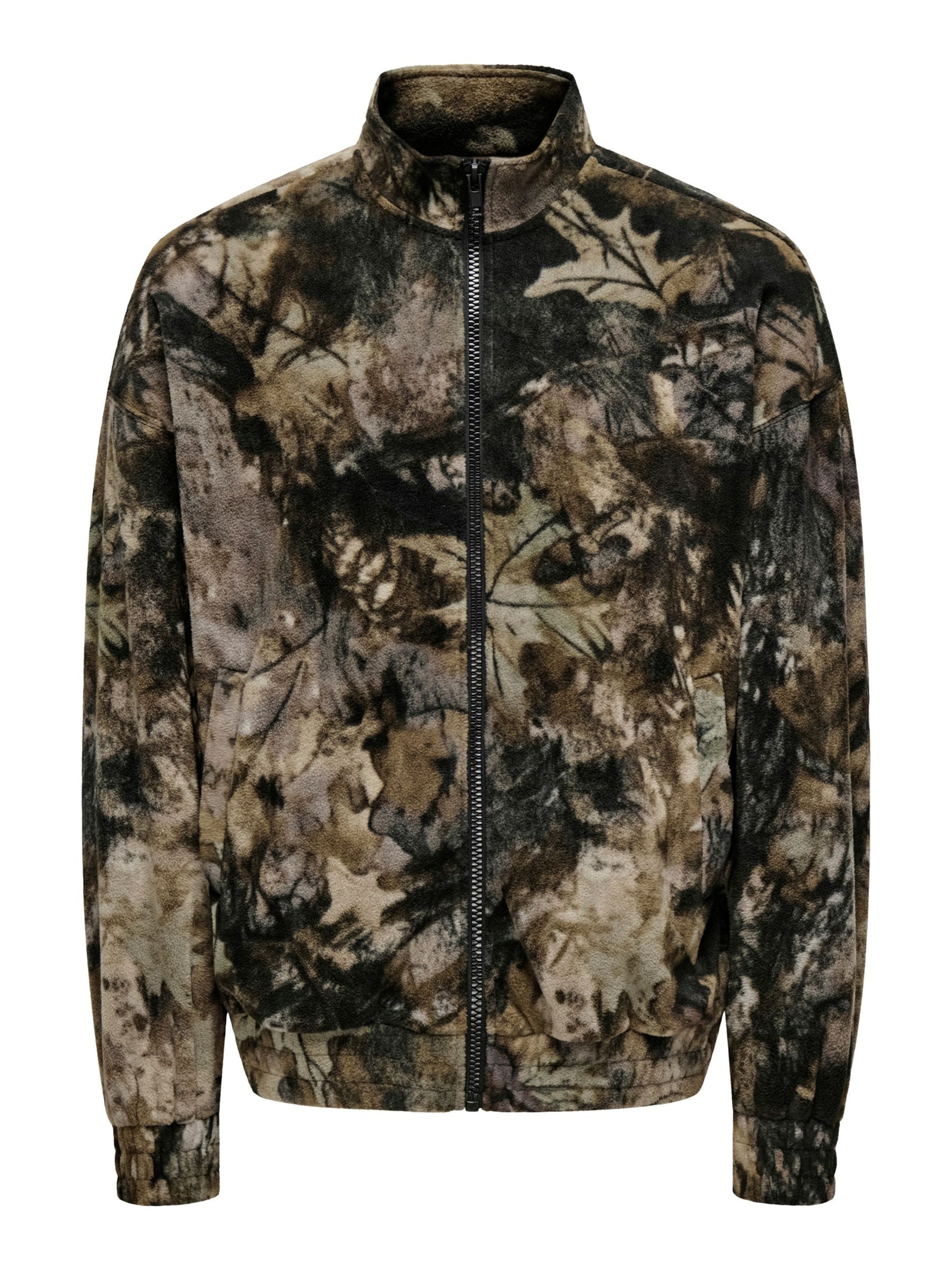 Only & Sons - Chaqueta polar 'ONSBilly' en marrón: frente