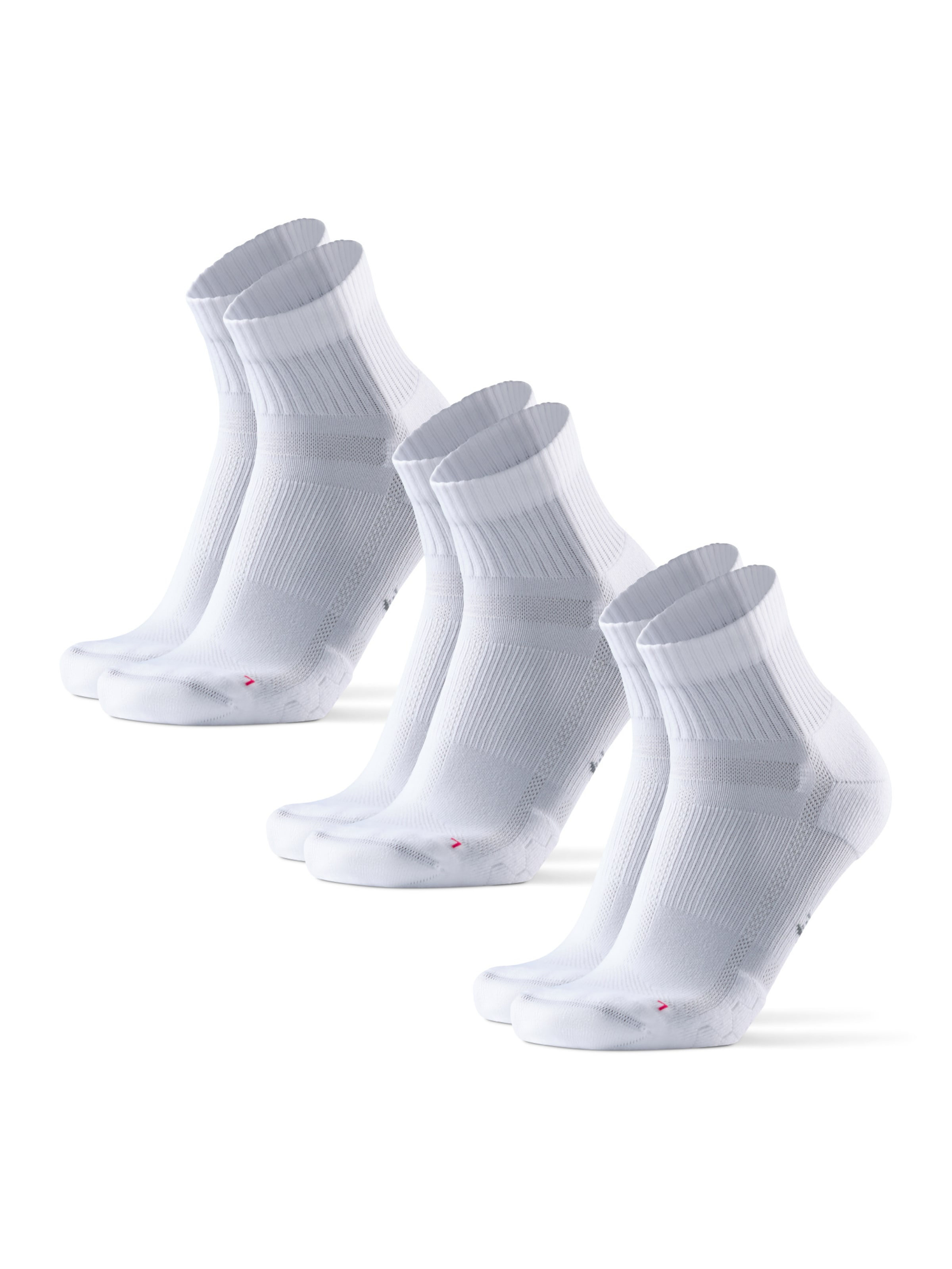 Chaussettes de sport 'Long Distance Quarter' DANISH ENDURANCE en blanc : devant