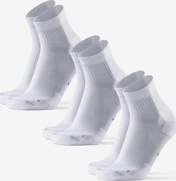 Chaussettes de sport 'Long Distance Quarter' DANISH ENDURANCE en blanc : devant