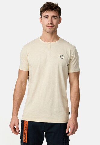 T-Shirt 'Ansel' INDICODE JEANS en beige : devant