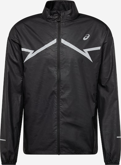 ASICS Sportjacke 'LITE-SHOW' in grau / schwarz, Produktansicht