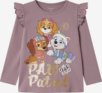 Maglietta 'Paw Patrol' di NAME IT in lilla: frontale