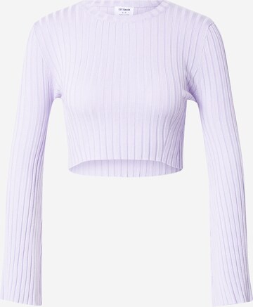 Pull-over 'RIBBING' Cotton On en violet : devant