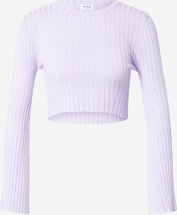 Cotton On Sweter 'RIBBING' w kolorze fioletowy: przód