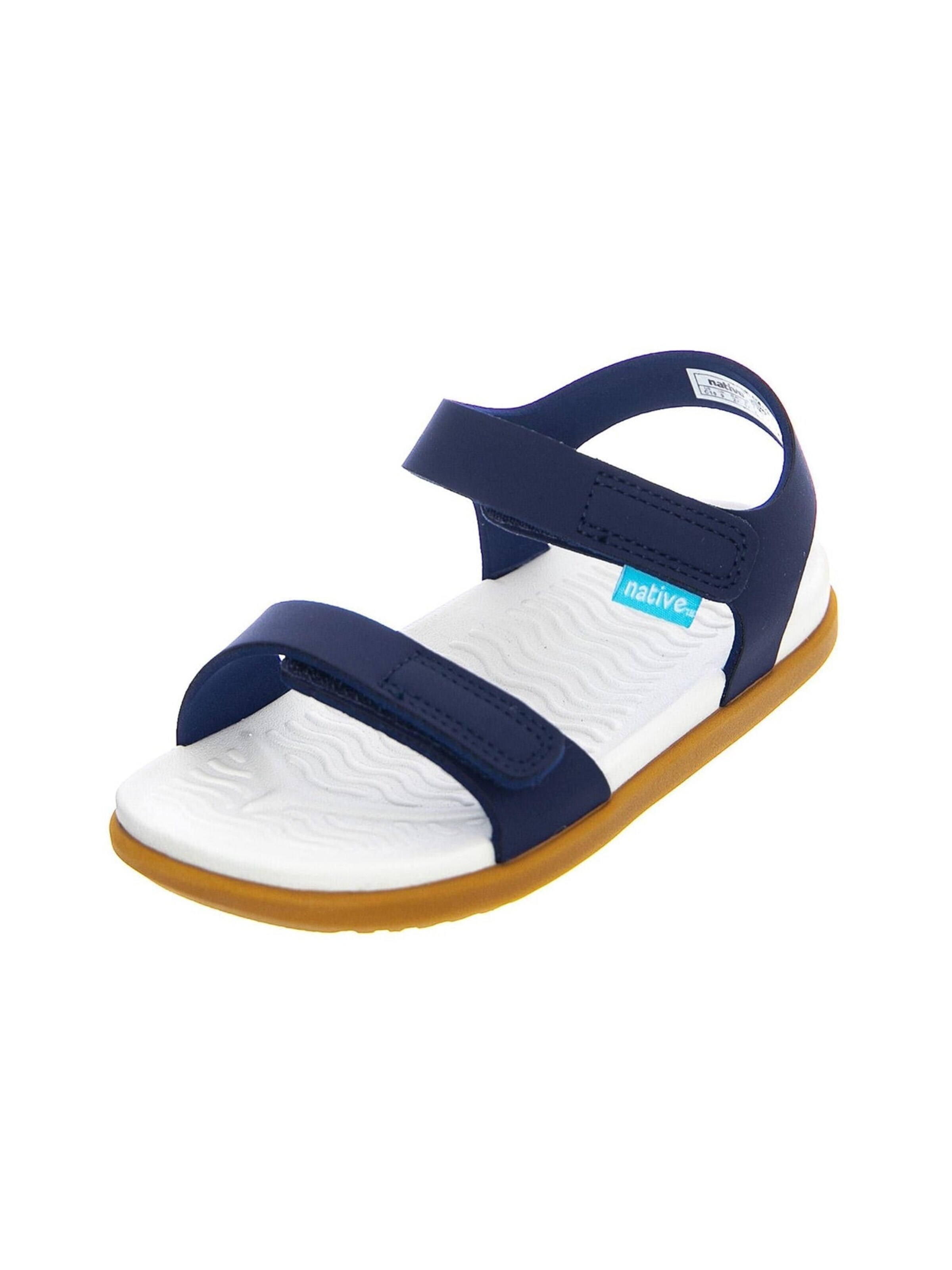 Sandales 'Charley Child Sandals' NATIVE en bleu : devant