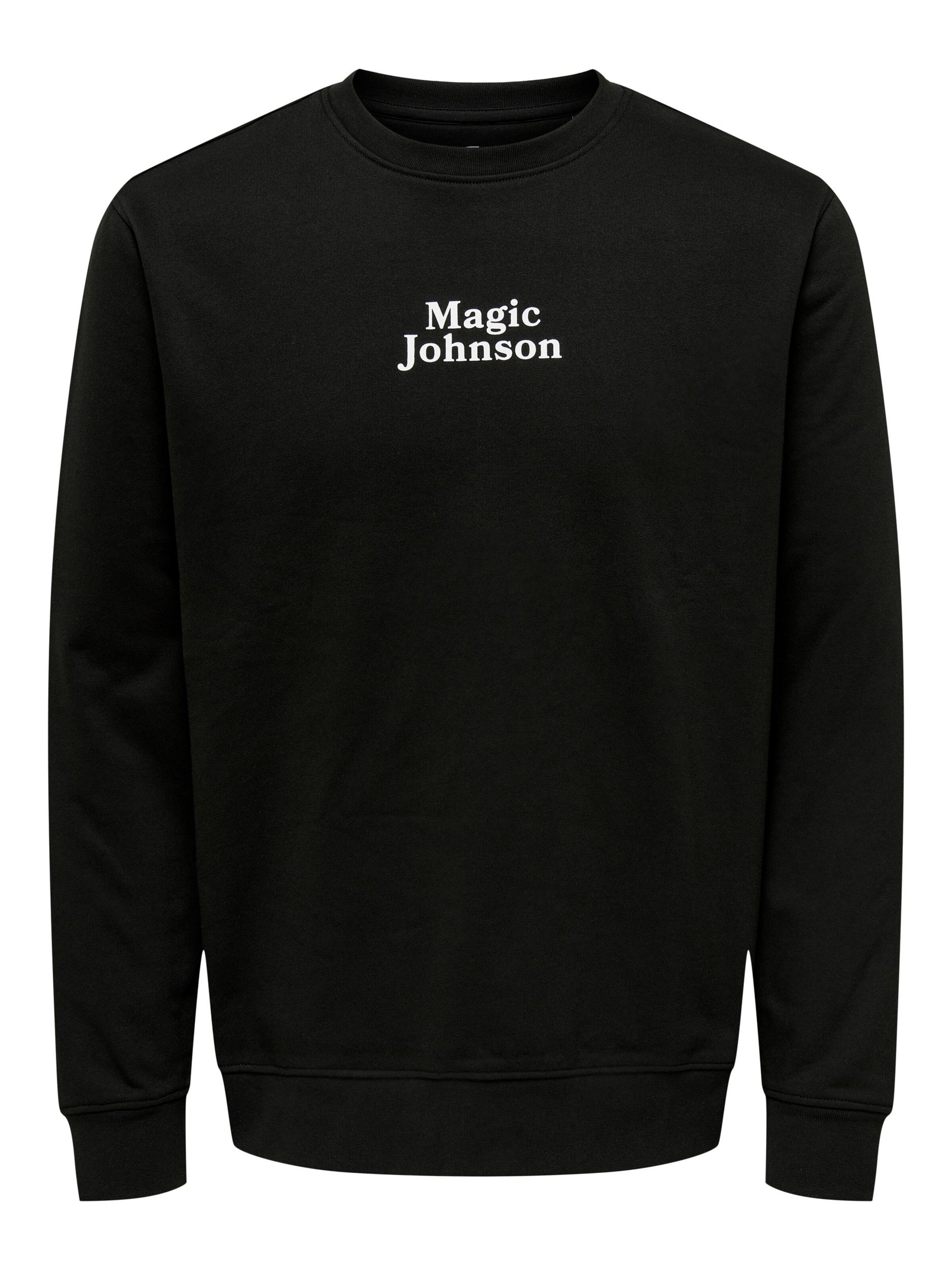 Only & Sons Sweatshirt in Zwart: voorkant