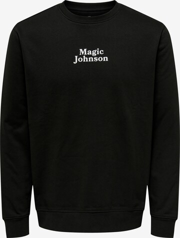 Only & Sons Sweatshirt in Black: front