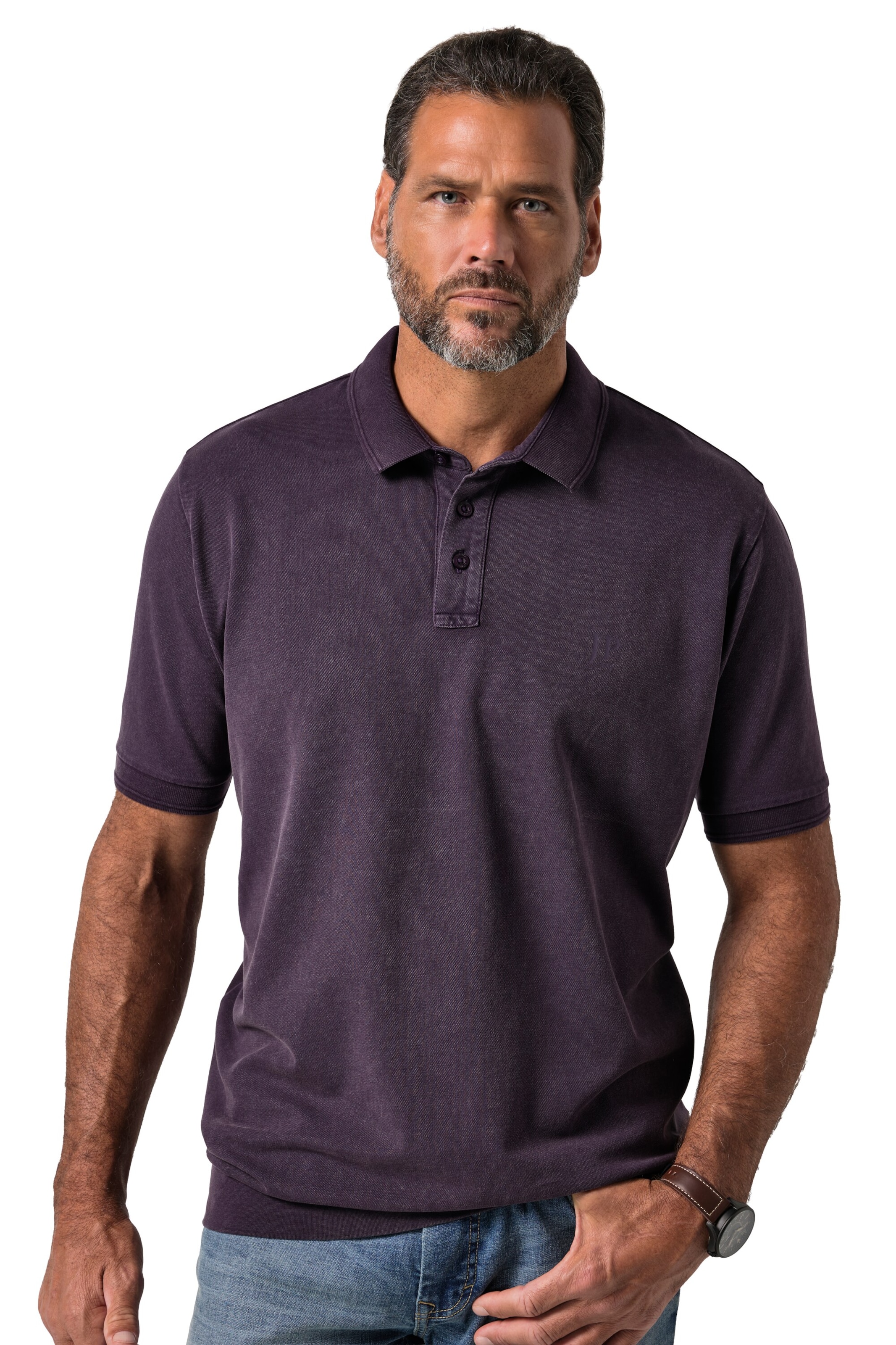 JP1880 Shirt in Lila: voorkant