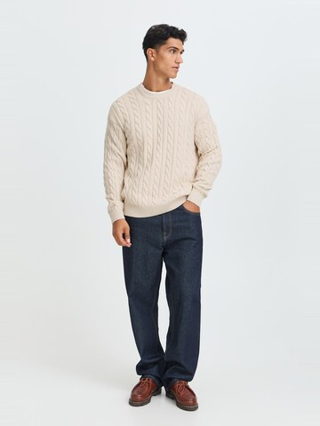 !Solid Sweater 'SDMalcolm' in Beige