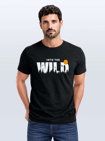 Neverless Shirt 'Into the Wild' in Black