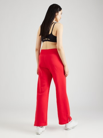 Wide Leg Pantalon 'Phoenix Fleece' NIKE en rouge