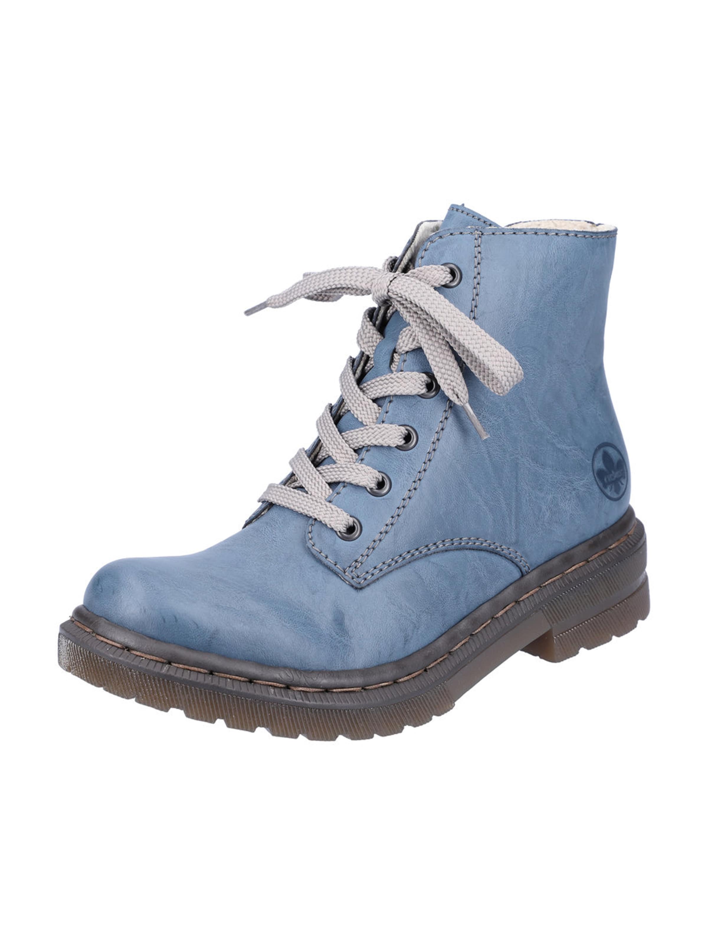 Rieker Lace-up bootie in Blue: front