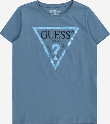 Tricou de la GUESS pe albastru: față