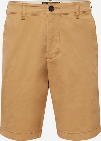 HOLLISTER - regular Pantalón chino en marrón: frente