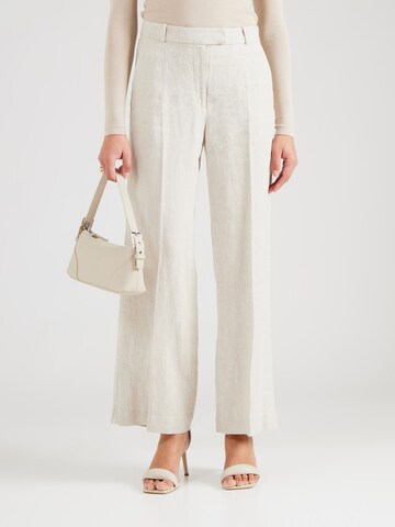 Wide leg Pantaloni con piega frontale di & Other Stories in beige: frontale