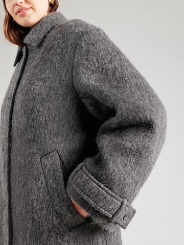 Monki Between-seasons coat in Grey