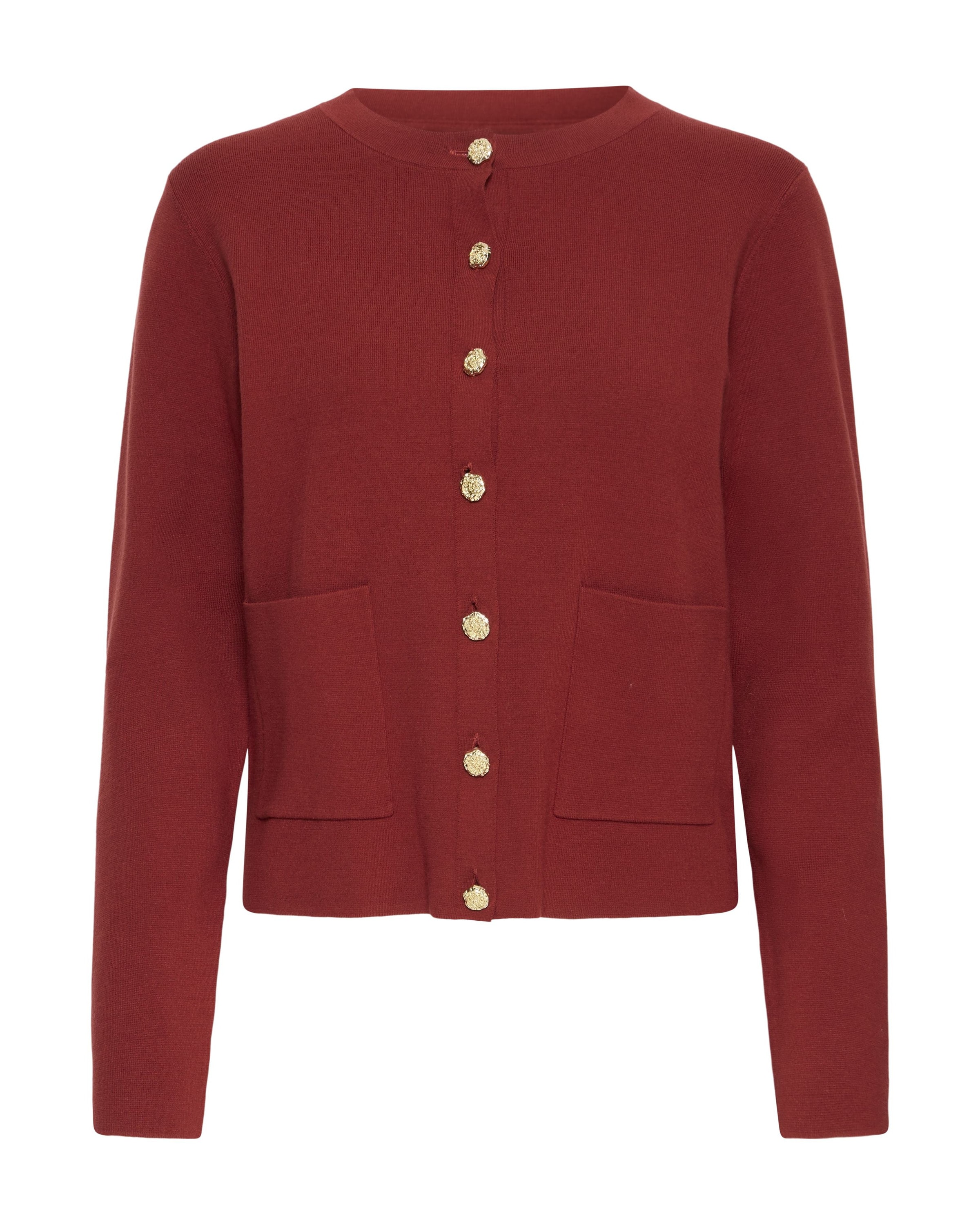 Pulz Cardigan 'PZSARA' i rød: forside