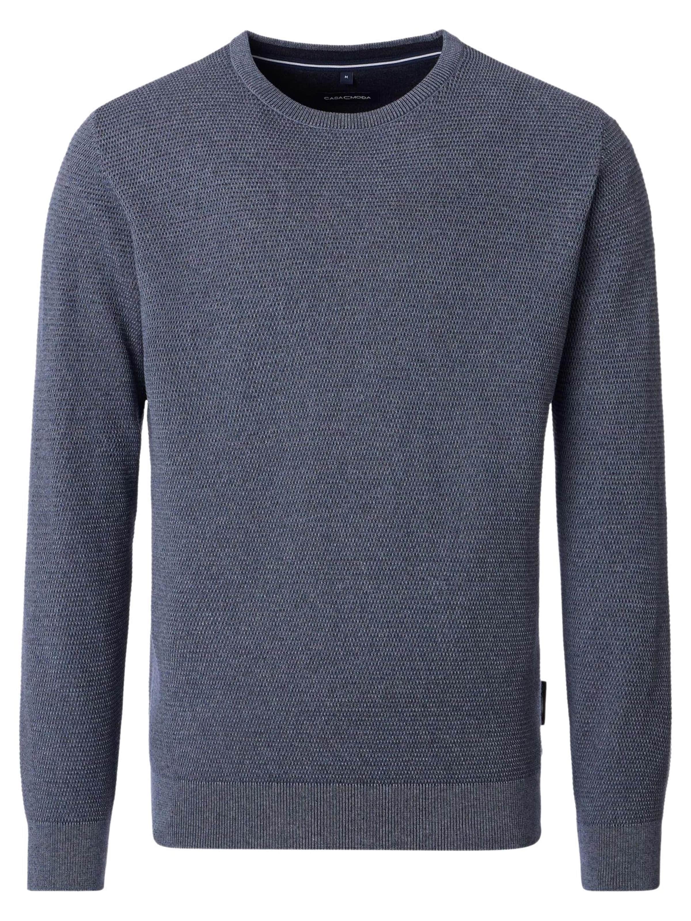 CASAMODA Sweater 'Basic' in Blue: front