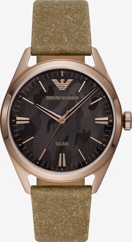 Emporio Armani Analog Watch in Bronze: front