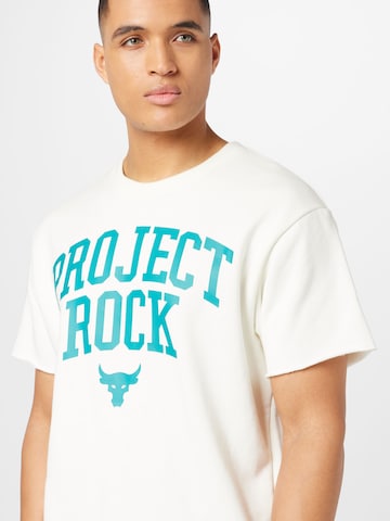 UNDER ARMOUR Λειτουργικό μπλουζάκι 'Project Rock' σε μπεζ
