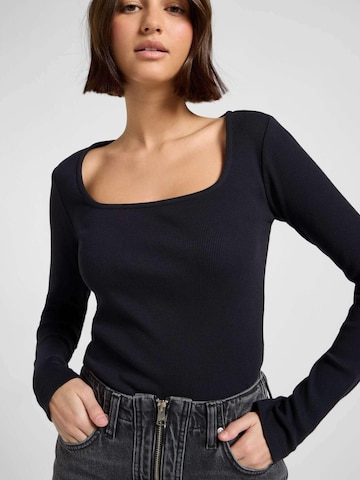 Lee Shirt 'Ls Square Neck' in Black