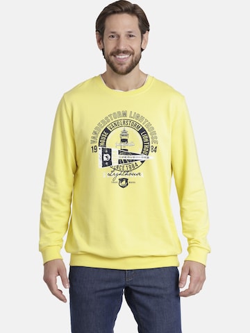 Sweat-shirt 'Dyrik' Jan Vanderstorm en jaune : devant