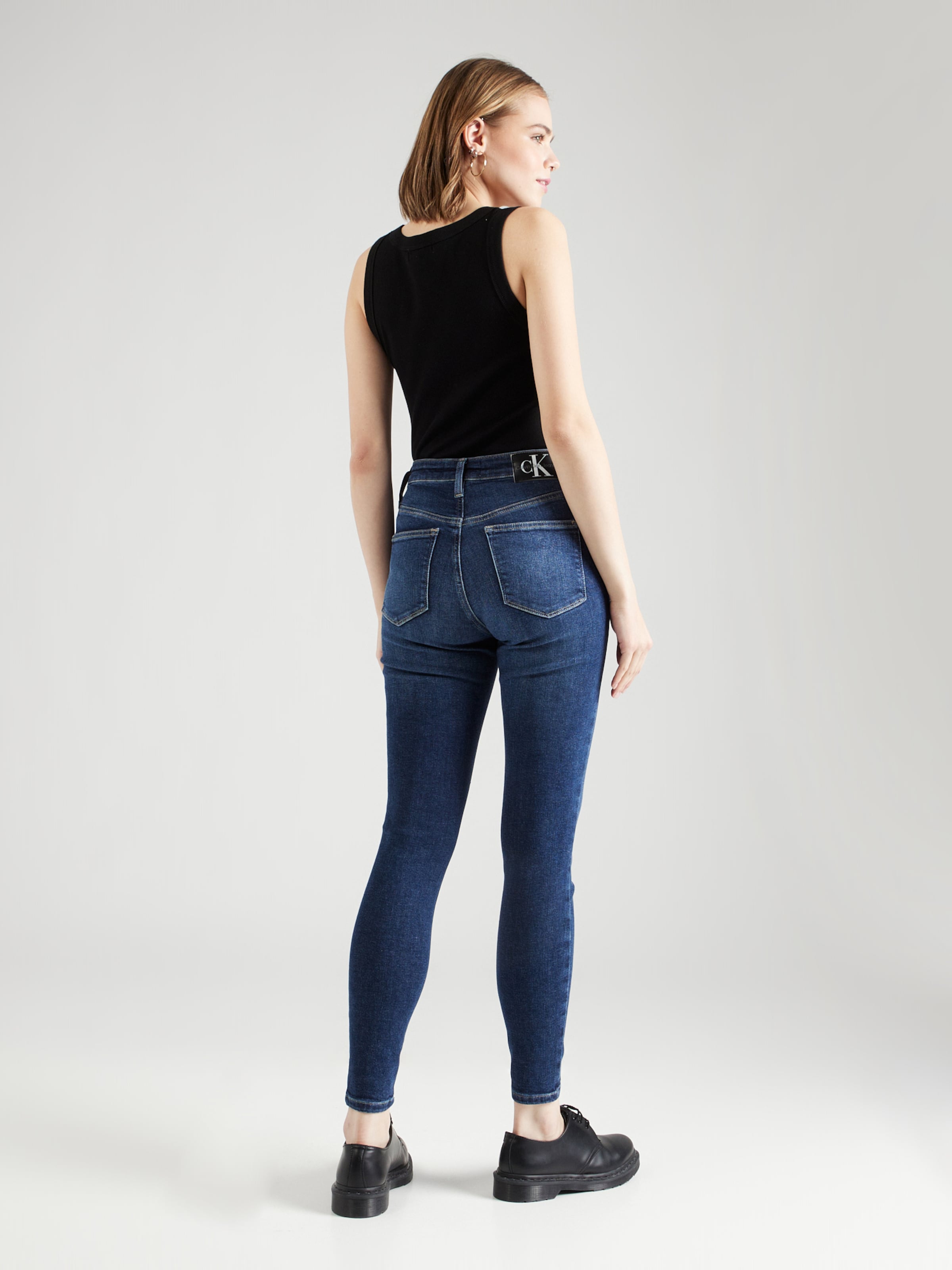 Calvin Klein Jeans Skinny Jeans HIGH RISE SUPER SKINNY ANKLE in Blue Denim ABOUT YOU