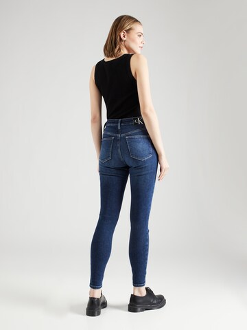 zils Calvin Klein Jeans Šaurs Džinsi 'HIGH RISE SUPER SKINNY ANKLE'
