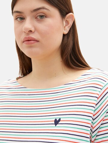 Tom Tailor Women + T-shirt i vit