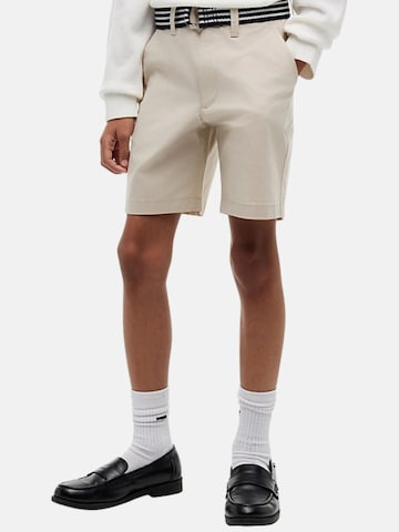 Tommy Hilfiger Kids - Loosefit Calças 'Essential' em bege