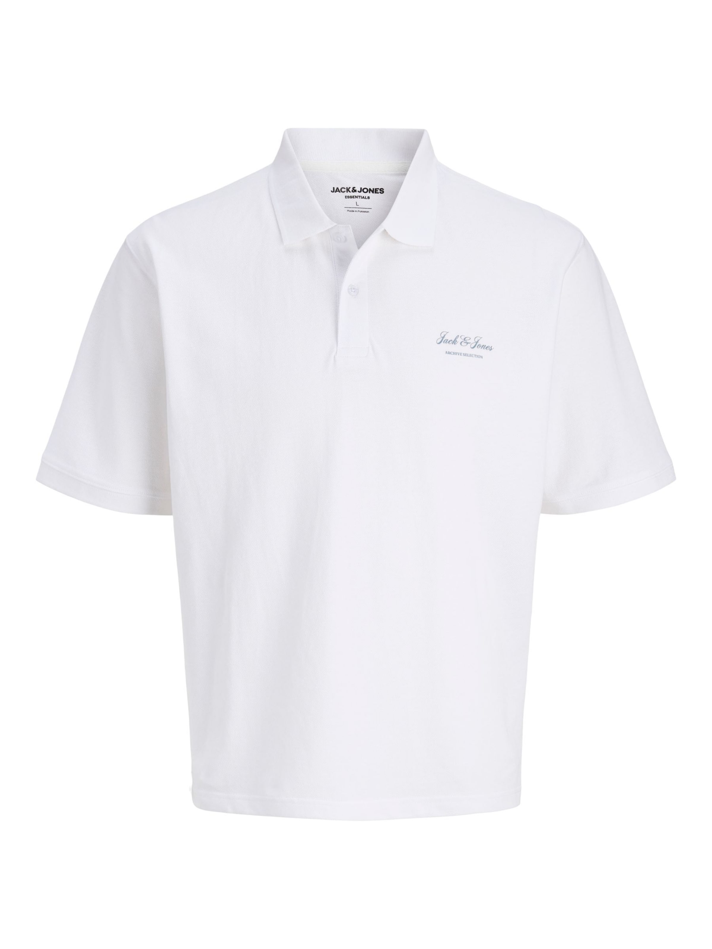 JACK & JONES Camiseta en gris claro / blanco, Vista del producto