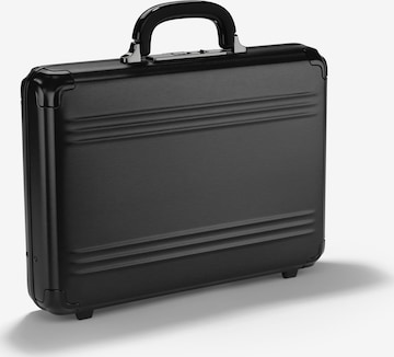 Zero Halliburton Briefcase in Black: front