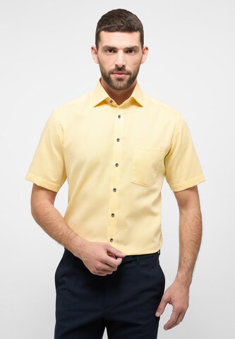 ETERNA Regular fit Zakelijk overhemd in Geel: voorkant
